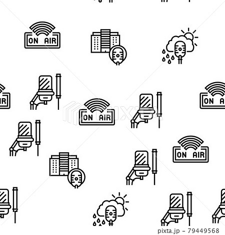 Radio Studio Podcast Vector Seamless Pattern Radio Studio Podcast Vector Seamless Pattern 79449568