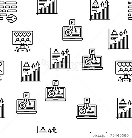 Smm Media Marketing Vector Seamless Pattern 79449590