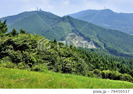 奥武蔵 丸山より川木沢ノ頭と堂平山を望む 奥武蔵 丸山より川木沢ノ頭と堂平山を望む 79450537