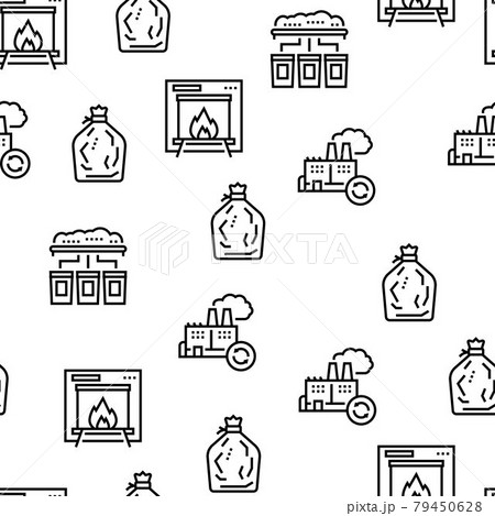 Factory Garbage Waste Vector Seamless Pattern Factory Garbage Waste Vector Seamless Pattern 79450628