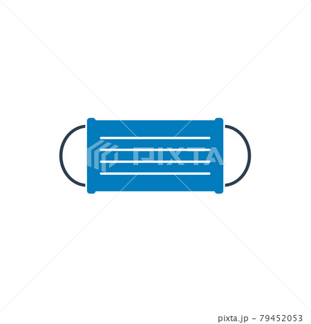Surgical, Safety Mask Icon. Flat style vector EPS. 79452053