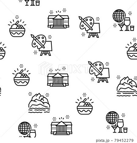 Vacation Rentals Place Vector Seamless Pattern Vacation Rentals Place Vector Seamless Pattern 79452279