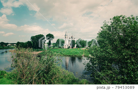 river in the old town Vologda 79453089