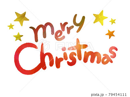 かわいいメリークリスマスの文字 79454111