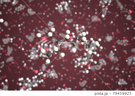 2-ethyl-1-hexanol molecule. Conceptual molecular model. Chemical 3d rendering 2-ethyl-1-hexanol molecule. Conceptual molecular model. Chemical 3d rendering 79459925