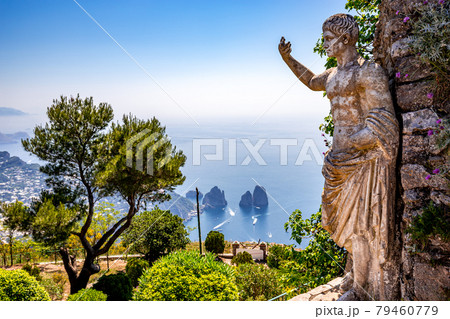 view of Capri island from Monte Solaro, in Anacapri view of Capri island from Monte Solaro, in Anacapri 79460779