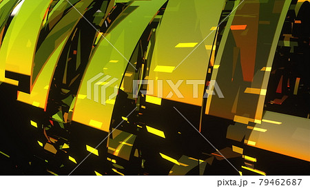 Computer generated modern abstract background of 3d glass rings. 3D rendering corporate and broadcast animation for TV commercials, broadcasts, show backgrounds 79462687