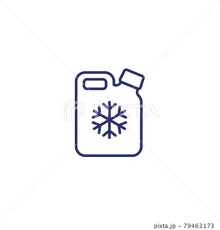 antifreeze line icon on white 79463173