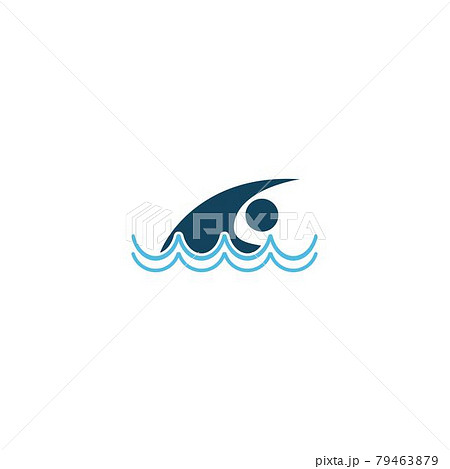 Swim. Swimming icon logo design concept illustration Swim. Swimming icon logo design concept illustration 79463879