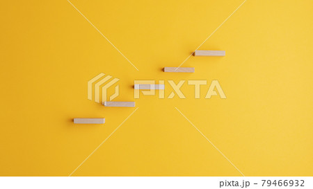 Stairway made of wooden pegs 79466932