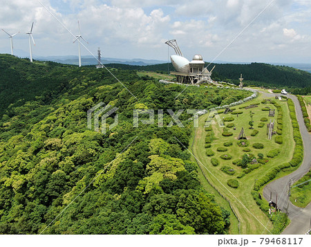 輝北上場公園の輝北天球館の空撮 79468117