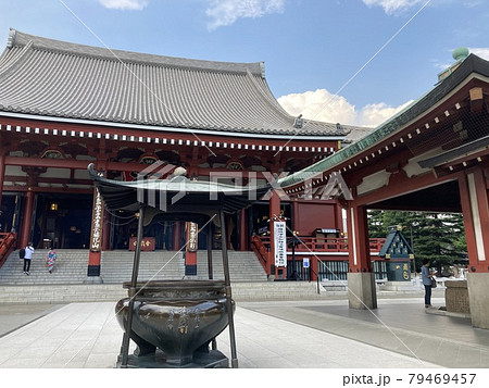 由緒あるお寺 浅草寺の写真素材
