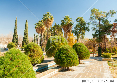 Eram garden, also Bagh-e Eram (Garden of Paradise) is a large botanical garden in Shiraz. Built in the Qajar era. The structure was modified, restored or changed for over 150 years. Eram garden, also Bagh-e Eram (Garden of Paradise) is a large botanical garden in Shiraz. Built in the Qajar era. The structure was modified, restored or changed for over 150 years. 79475108