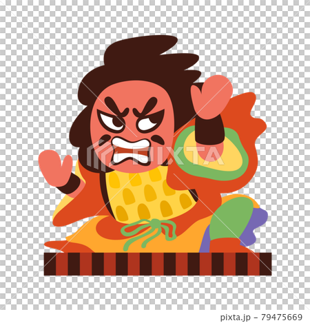 ねぶた祭のイラスト。青森で行われる夏の風物詩。 79475669