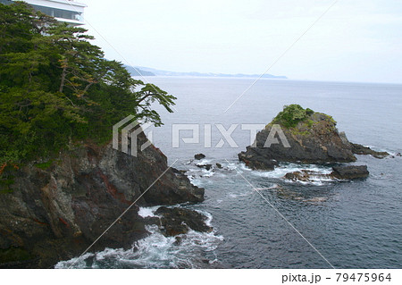 断崖絶壁の錦ヶ浦（静岡県熱海市） 79475964