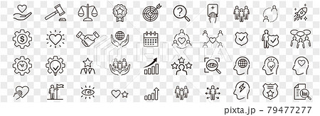 Set of core values icons vector Set of core values icons vector 79477277