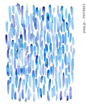 雨や海のイメージ水彩イラストのイラスト素材