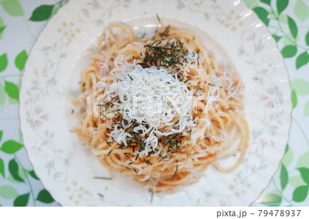 ちりめんじゃこのたらこパスタ 79478937