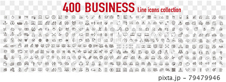 business contacts icons set vector 79479946