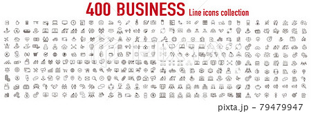 business contacts icons set vector 79479947