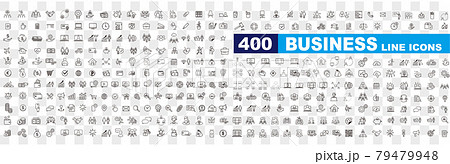 business contacts icons set vector 79479948