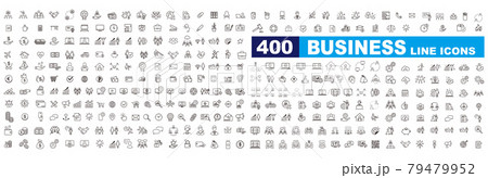 business contacts icons set vector 79479952