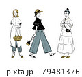 ファッションを楽しむ女性たち 79481376