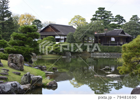 桂離宮 書院(月見台)と月波楼 桂離宮 書院(月見台)と月波楼 79481690