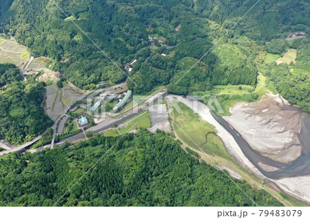 大隅湖湖畔のアジア太平洋農村研修村の空撮 大隅湖湖畔のアジア太平洋農村研修村の空撮 79483079