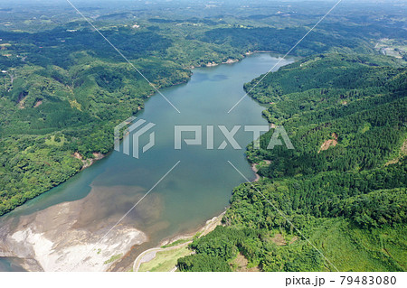 大隅湖の全景の空撮 79483080