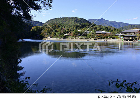 嵯峨野嵐山 小倉山と桂川（大堰川）の写真素材 [79484498] - PIXTA