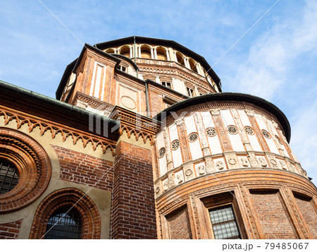 Bramante dome of Church Santa Maria delle Grazie 79485067