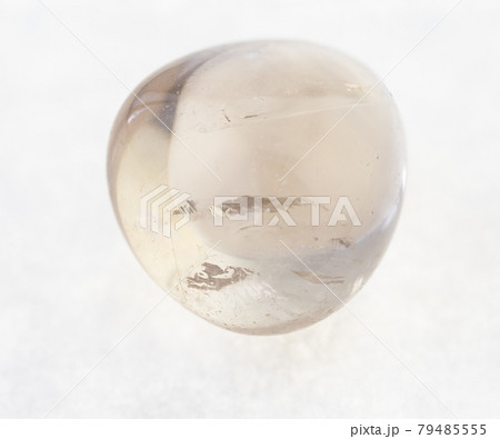 tumbled Smoky quartz gemstone on white tumbled Smoky quartz gemstone on white 79485555