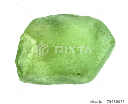 rough olivine (peridot, chrysolite) crystal cutout rough olivine (peridot, chrysolite) crystal cutout 79486025