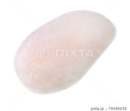 polished pink petalite (castorite) gem cutout 79486026
