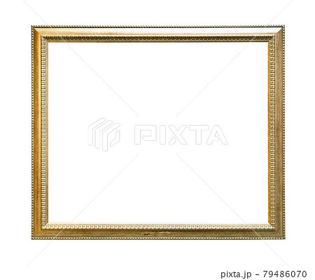 narrow simple gilded wooden picture frame cutout 79486070