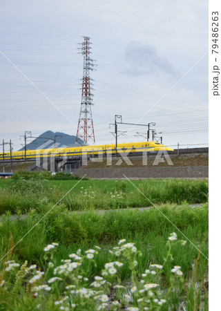 【滋賀】ドクターイエローと近江富士 79486263