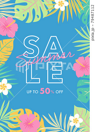 トロピカルな植物の背景素材 79487112