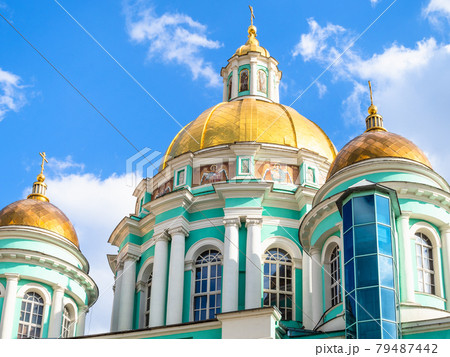 domes of Cathedral of the Epiphany in Yelokhovo domes of Cathedral of the Epiphany in Yelokhovo 79487442