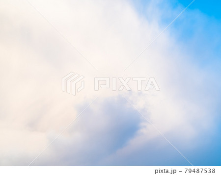 part of large white cloud in blue sky in spring part of large white cloud in blue sky in spring 79487538