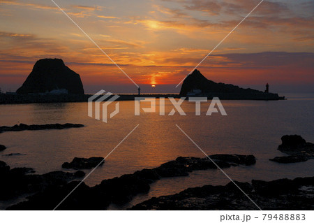 知床の夕景 知床の夕景 79488883