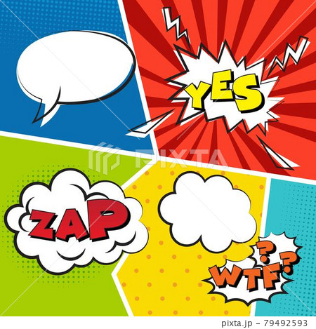 Comic Book Design Element Vector Comic Book Design Element Vector 79492593