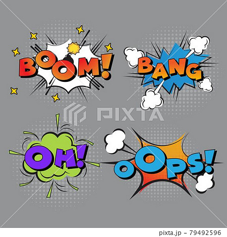 Comic Book Design Element Vector Comic Book Design Element Vector 79492596