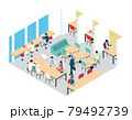 オフィス　コワーキングスペースで働く人々 79492739