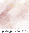 Liquid pink marble digital canvas abstract painting background with gold stars splatter texture 79493185