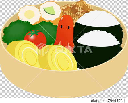 Onigiri Lunch Box Stock Illustration
