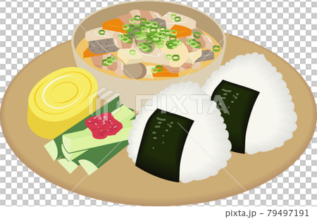 おにぎり豚汁プレート おにぎり豚汁プレート 79497191