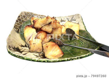 銀ムツ,メロの粕漬け,焼き(切り抜き白バック) 銀ムツ,メロの粕漬け,焼き(切り抜き白バック) 79497260