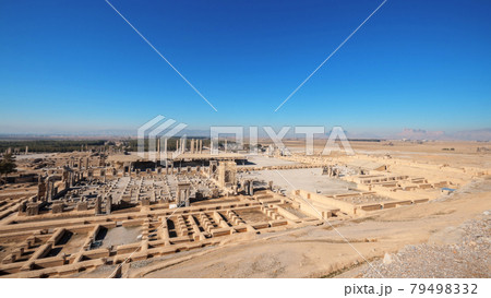 Persepolis, ancient ceremonial capital of the Achaemenid Empire. Since 1979 the site of Unesco World Heritage. 70 km northeast of city of Shiraz. Established probably by Cyrus the Great (Kurosh) 79498332