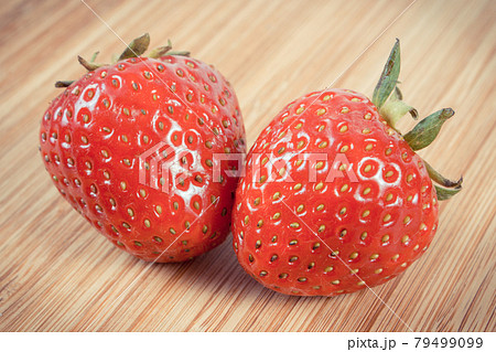 Fresh delicious strawberry on board. Healthy dessert and nutrition 79499099